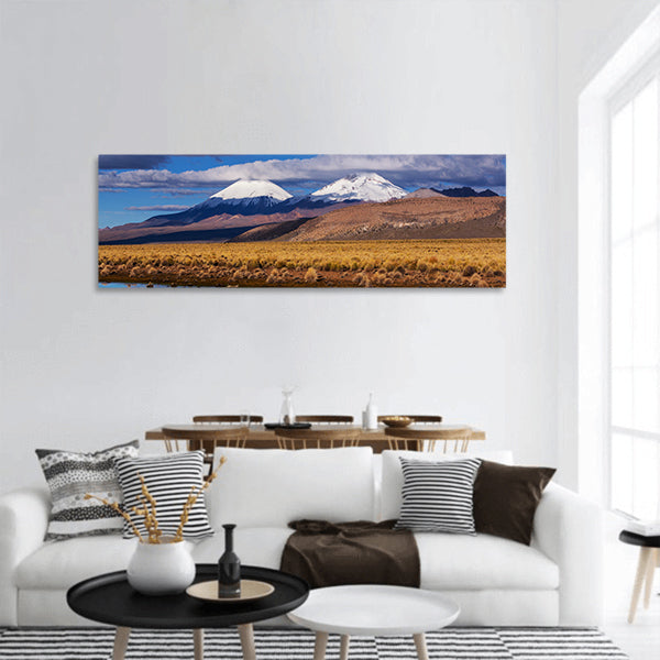 Snowy Mountains panoramic canvas wall art
