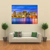 West Palm Beach, Florida, USA skyline on the Intracoastal Waterway Multi panel canvas wall art