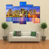 West Palm Beach, Florida, USA skyline on the Intracoastal Waterway Multi panel canvas wall art