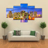 West Palm Beach, Florida, USA skyline on the Intracoastal Waterway Multi panel canvas wall art