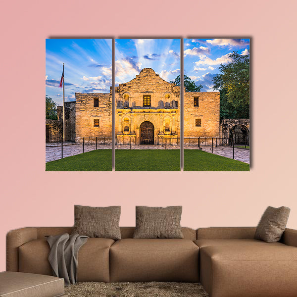 The Alamo in San Antonio, Texas, USA multi panel canvas wall art