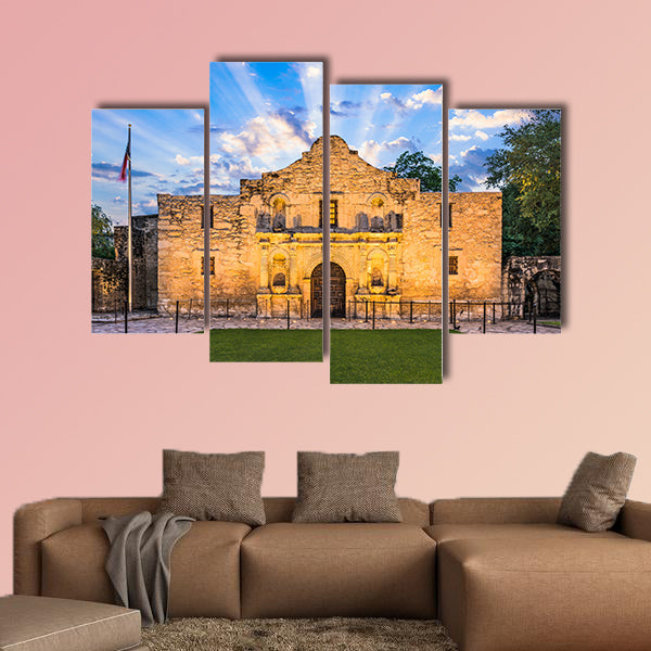 The Alamo in San Antonio, Texas, USA multi panel canvas wall art