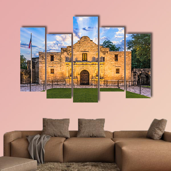 The Alamo in San Antonio, Texas, USA multi panel canvas wall art