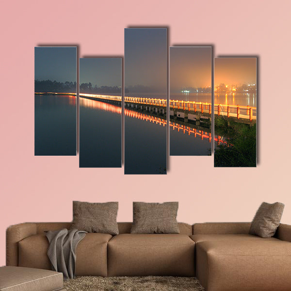 Cileunca Lake multi panel canvas wall art