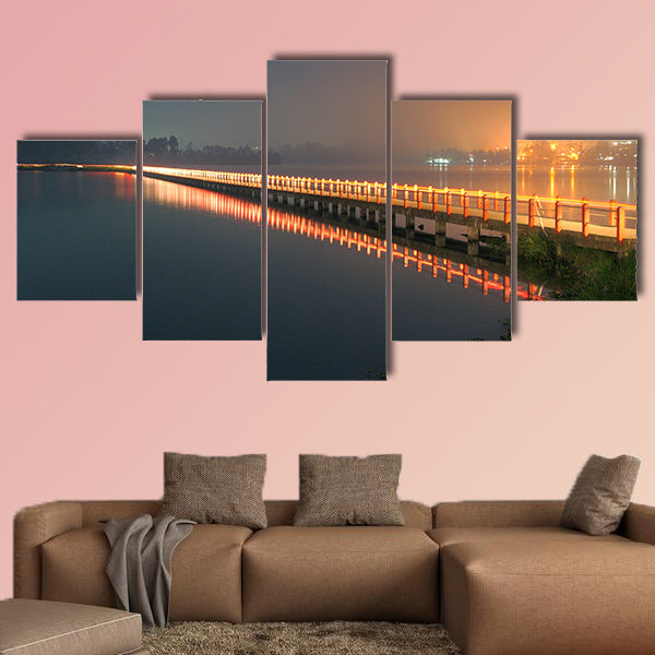 Cileunca Lake multi panel canvas wall art