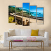 Bixby Creek Bridge On The Highway 1 At The US West, Multi Panel Canvas Wall Art