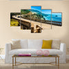 Bixby Creek Bridge On The Highway 1 At The US West, Multi Panel Canvas Wall Art