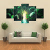 The Mangrove Rain Forest In Sri Lanka With Tunnel And Pathway In The Lush, Multi Panel Canvas Wall Art