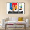 CCTV camera and DVR - digital video recorder Multi panel canvas wall art