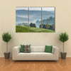 Gray morning fog over tea plantations Uganda Africa Multi panel canvas wall art