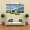 Gray morning fog over tea plantations Uganda Africa Multi panel canvas wall art