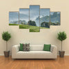 Gray morning fog over tea plantations Uganda Africa Multi panel canvas wall art