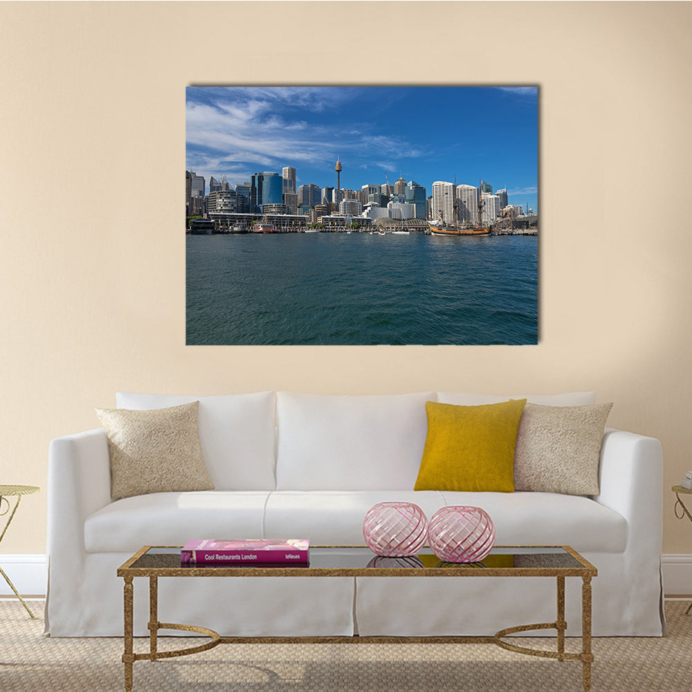View of Cape Bowling Green Lighthouse, multi panel canvas wall art