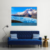 Scene Of A Gray Glacier At The Grey Lake In Chile, Multi Panel Canvas Wall Art