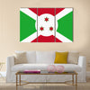 Flag of Burundi Multi panel canvas wall art