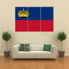 The Vector Illustration Of The Flag Of The Liechtenstein, Multi Panel Canvas Wall Art