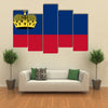 The Vector Illustration Of The Flag Of The Liechtenstein, Multi Panel Canvas Wall Art