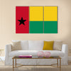 Flag of guinea Bissau Multi panel canvas wall art