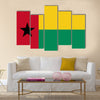 Flag of guinea Bissau Multi panel canvas wall art