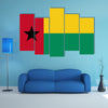 Flag of guinea Bissau Multi panel canvas wall art