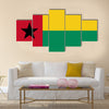 Flag of guinea Bissau Multi panel canvas wall art