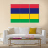 flag of Mauritius Multi panel canvas wall art