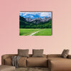 A view of the Julian Alps from Gozd Martuljek in Slovenia multi panel canvas wall art