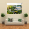 The Historical Superb Place Of The Grund, Luxembourg At Sunrise, Multi Panel Canvas Wall Art