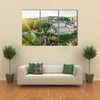 The Historical Superb Place Of The Grund, Luxembourg At Sunrise, Multi Panel Canvas Wall Art