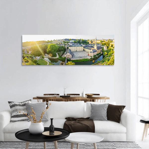 Historical View Panoramic Canvas Wall Art
