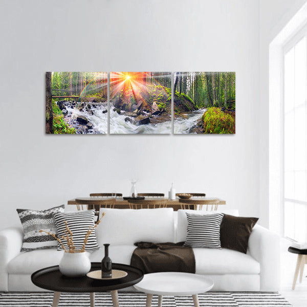 Carpathian Forest Panoramic Canvas Wall Art