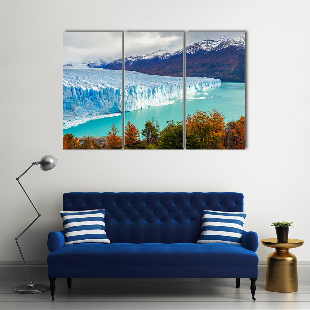 The Perito Moreno Glacier in the Los Glaciares National Park in Santa Cruz Province, Argentina multi panel canvas wall art