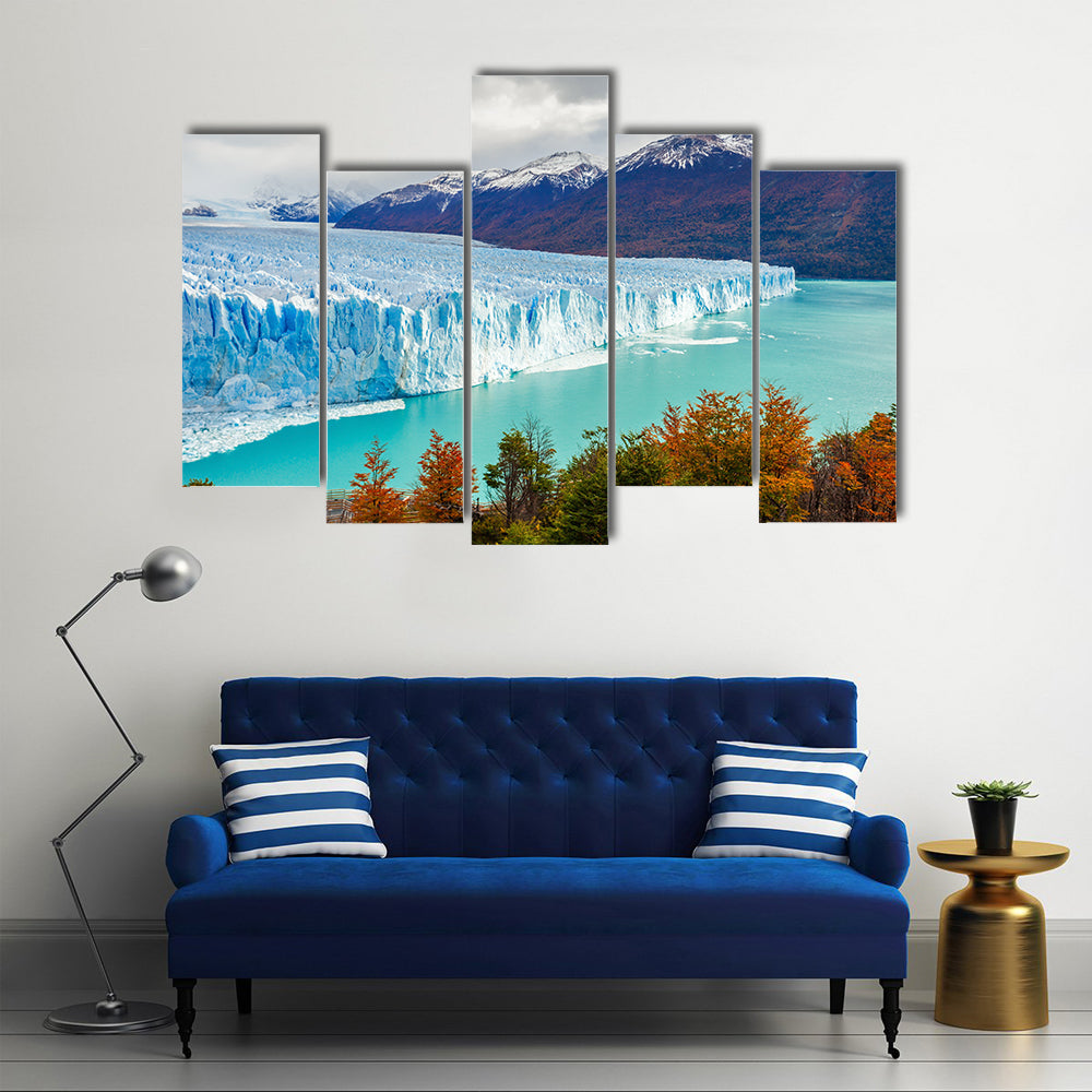 The Perito Moreno Glacier in the Los Glaciares National Park in Santa Cruz Province, Argentina multi panel canvas wall art