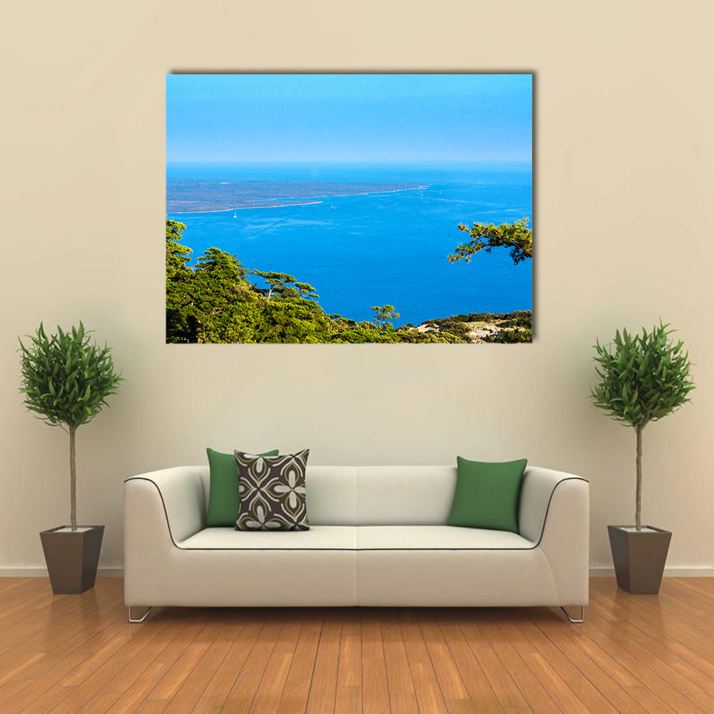 A Beautiful Sea On The Island Of Mali Losinj In Croatia, Multi Panel Canvas Wall Art