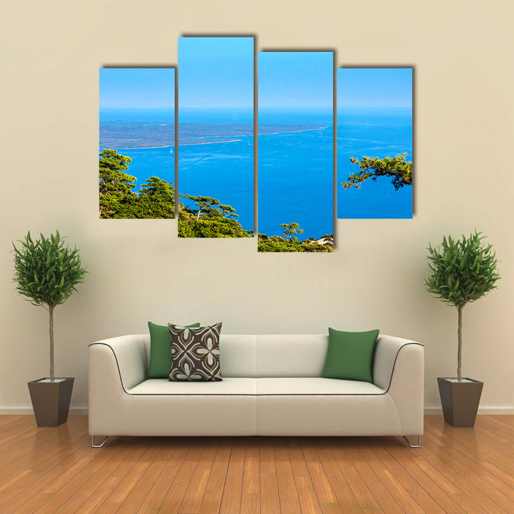 A Beautiful Sea On The Island Of Mali Losinj In Croatia, Multi Panel Canvas Wall Art