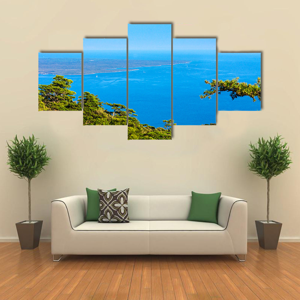 A Beautiful Sea On The Island Of Mali Losinj In Croatia, Multi Panel Canvas Wall Art