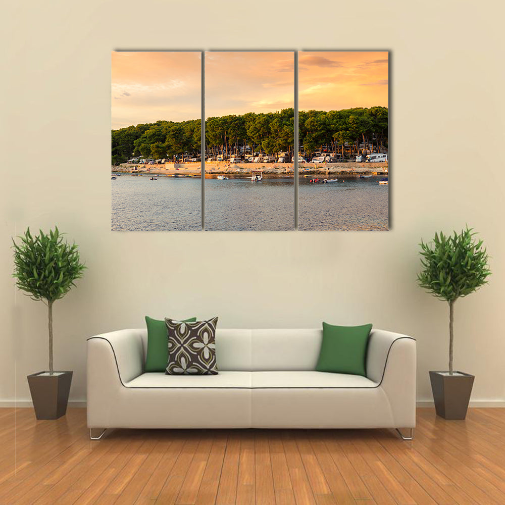 The Campsite Cikat, Mali Losinj, Multi Panel Canvas Wall Art