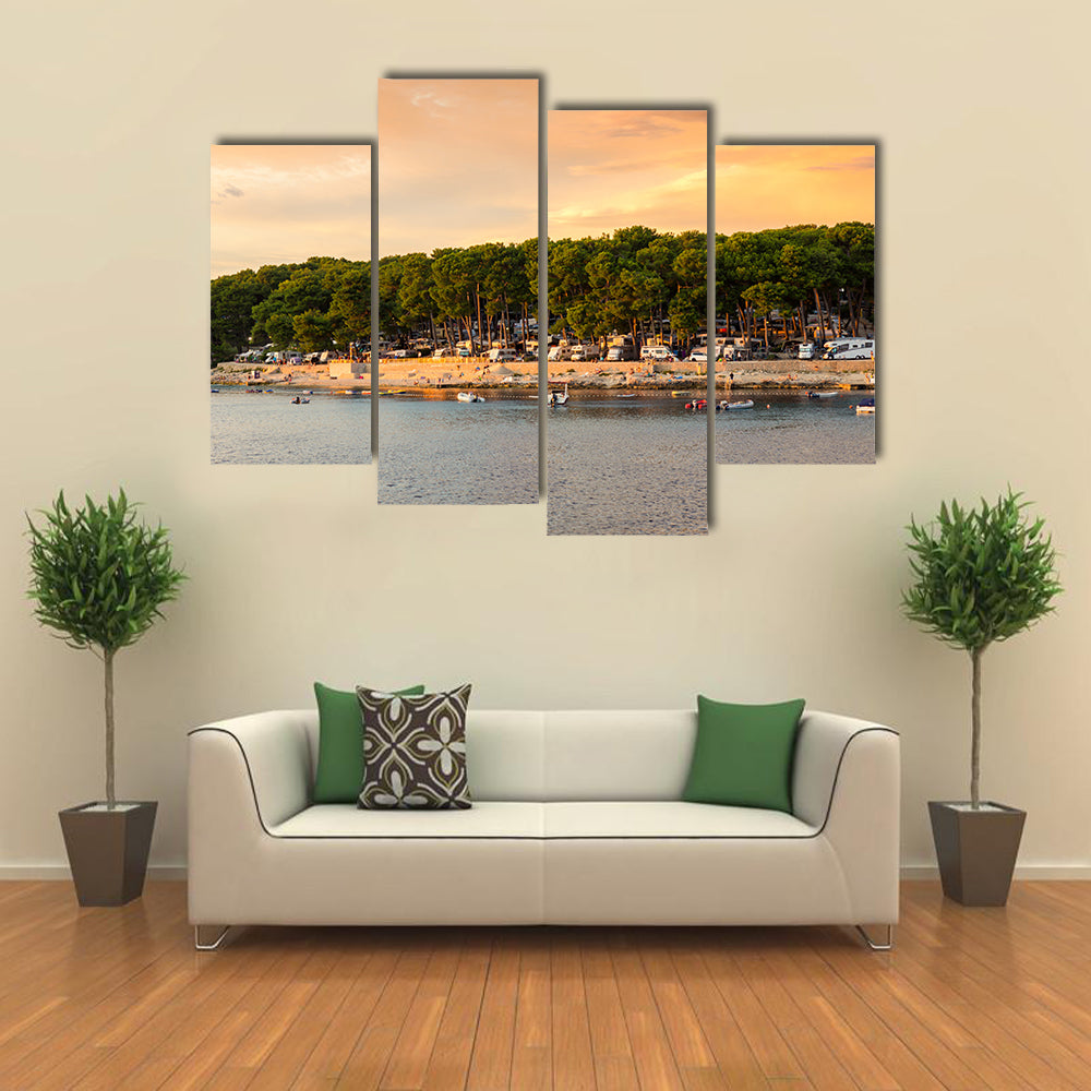 The Campsite Cikat, Mali Losinj, Multi Panel Canvas Wall Art
