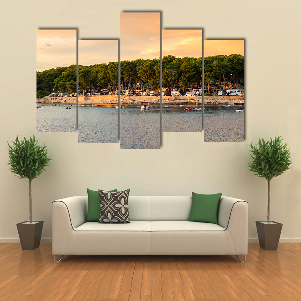 The Campsite Cikat, Mali Losinj, Multi Panel Canvas Wall Art