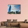 Santiago City Center-Chile, business center of Santiago day landscape, Multi Panel Canvas Wall Art