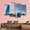 Santiago City Center-Chile, business center of Santiago day landscape, Multi Panel Canvas Wall Art