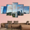 Santiago City Center-Chile, business center of Santiago day landscape, Multi Panel Canvas Wall Art