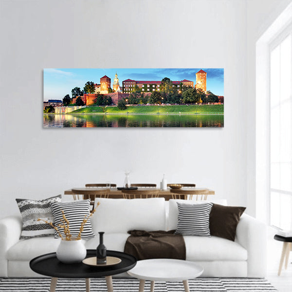 Royal Castle Panoramic Canvas Wall Art