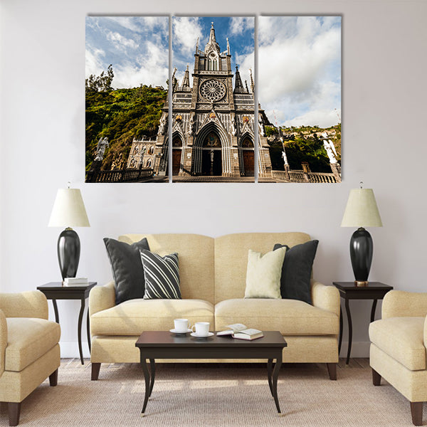 Sanctuary of Our Lady, Las Lajas, Colombia Multi Panel Canvas Wall Art