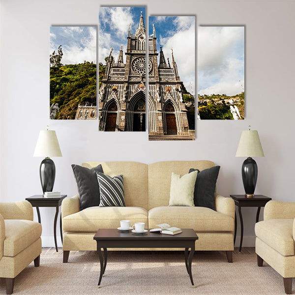 Sanctuary of Our Lady, Las Lajas, Colombia Multi Panel Canvas Wall Art
