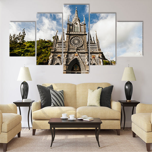 Sanctuary of Our Lady, Las Lajas, Colombia Multi Panel Canvas Wall Art