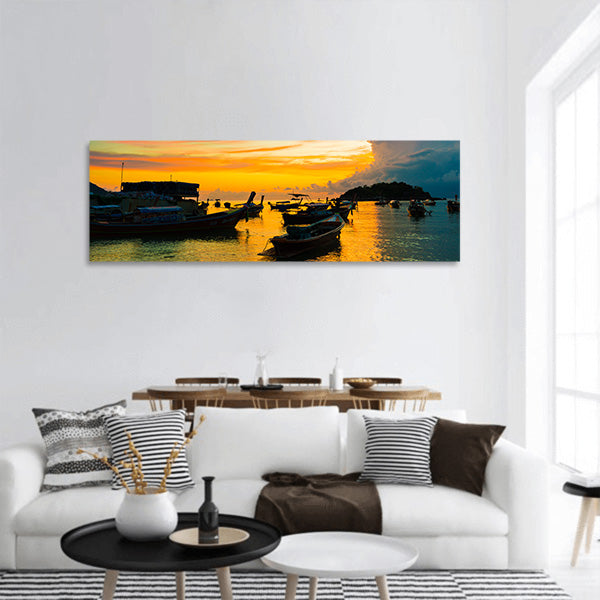 Sunrise Panoramic Canvas Wall Art