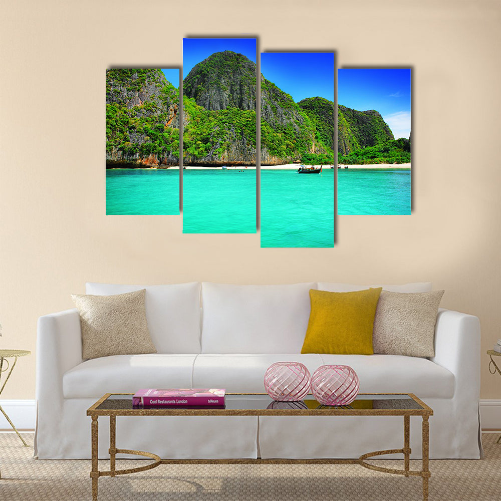 Maya Bay, Thailand Multi panel canvas wall art