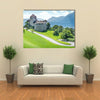 The Medieval Castle In The Vaduz, Liechtenstein, Multi Panel Canvas Wall Art