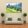 The Medieval Castle In The Vaduz, Liechtenstein, Multi Panel Canvas Wall Art